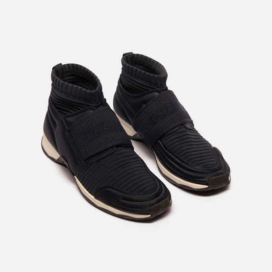 Chanel Navy CC Sock Sneakers