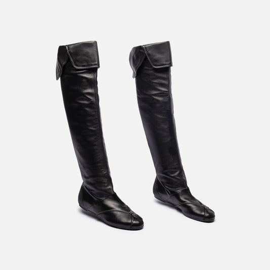 Alexander McQueen Black Vintage Skull Boots