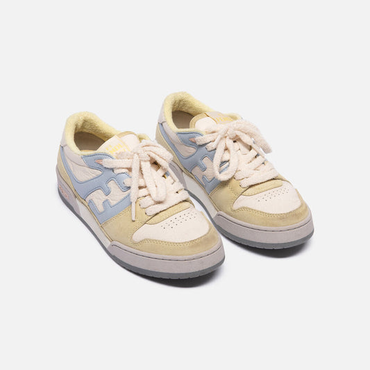 Fendi Blue/Green Leather Low Top Sneaker