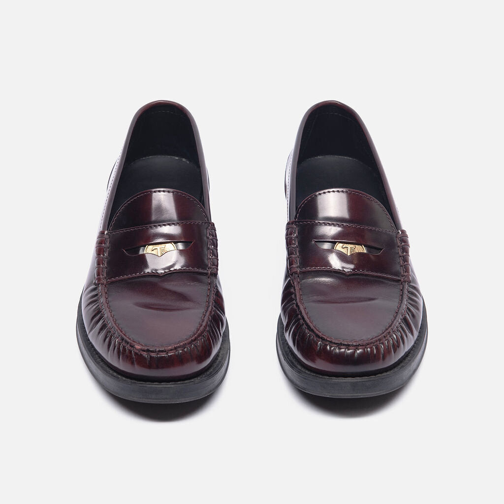 Tod's Burgundy Leather Penny Loafer