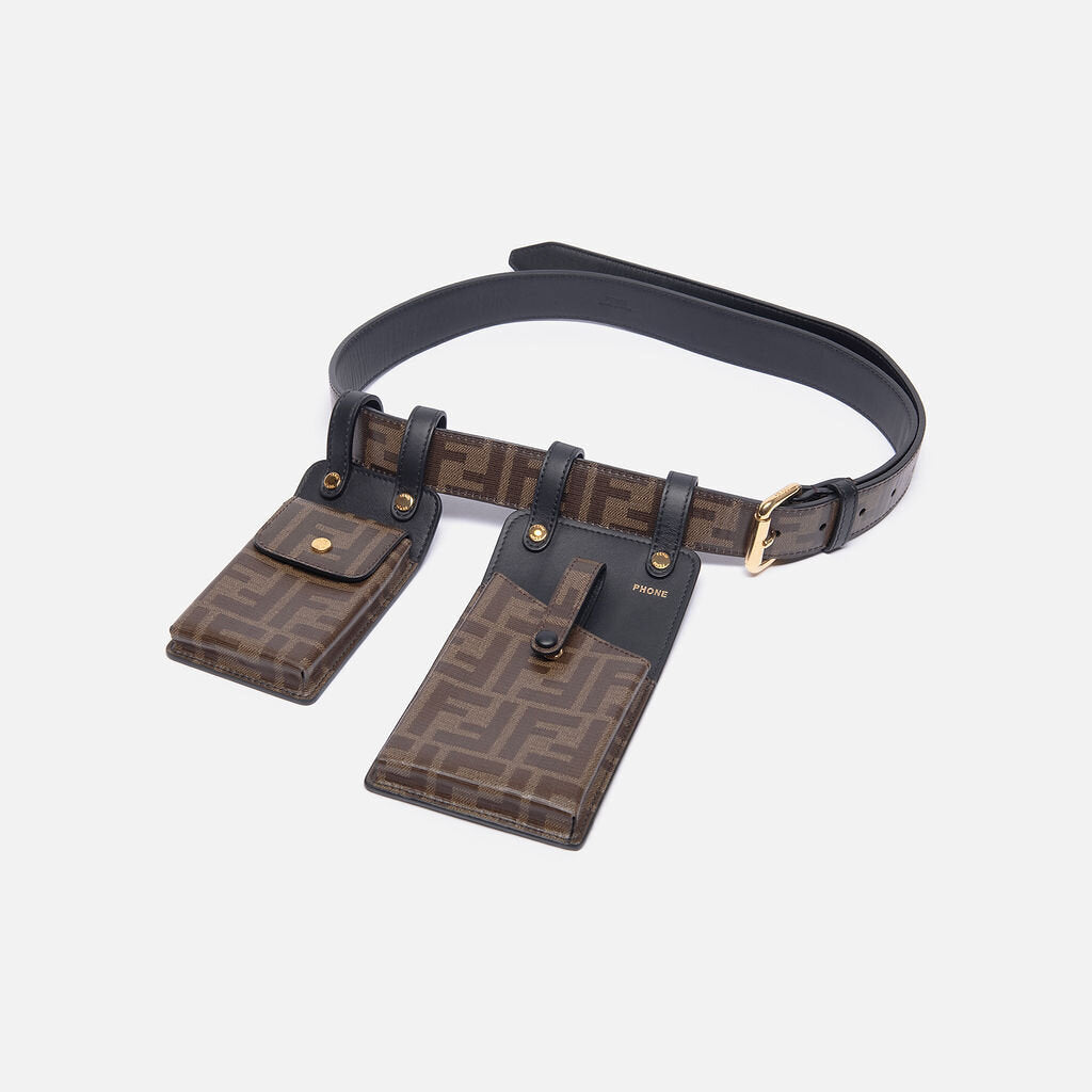 Fendi Zucca Coated Canvas Utility Tool Belt