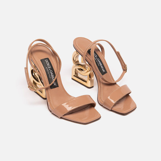 Dolce & Gabbana Nude Patent "DG" Heels