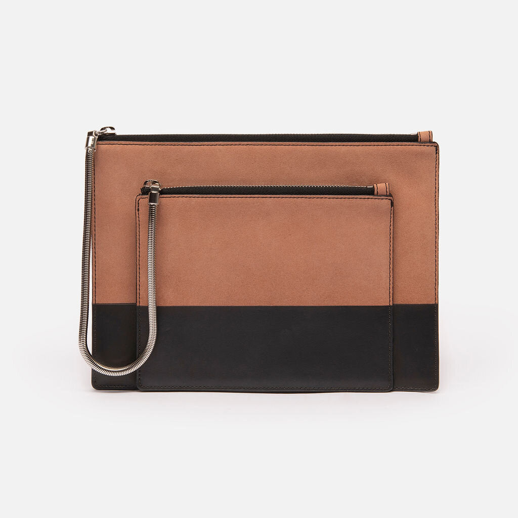 Alexander Wang Brown & Black Wristlet Clutch