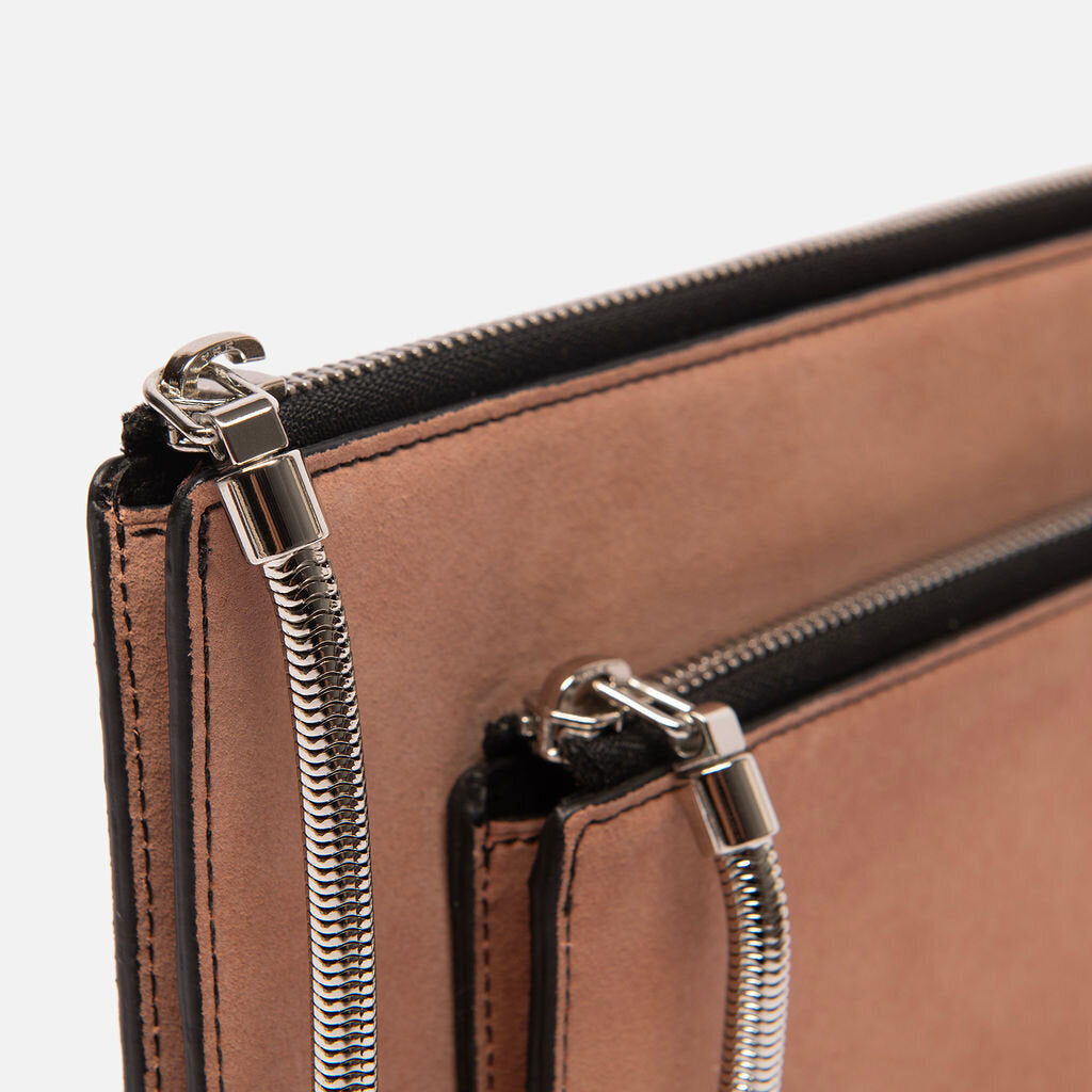 Alexander Wang Brown & Black Wristlet Clutch