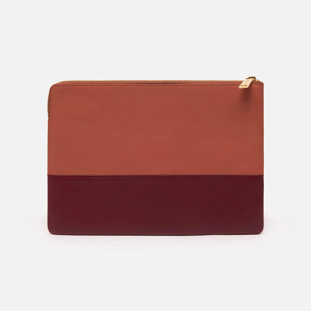 Celine Pink & Red Leather Pouch