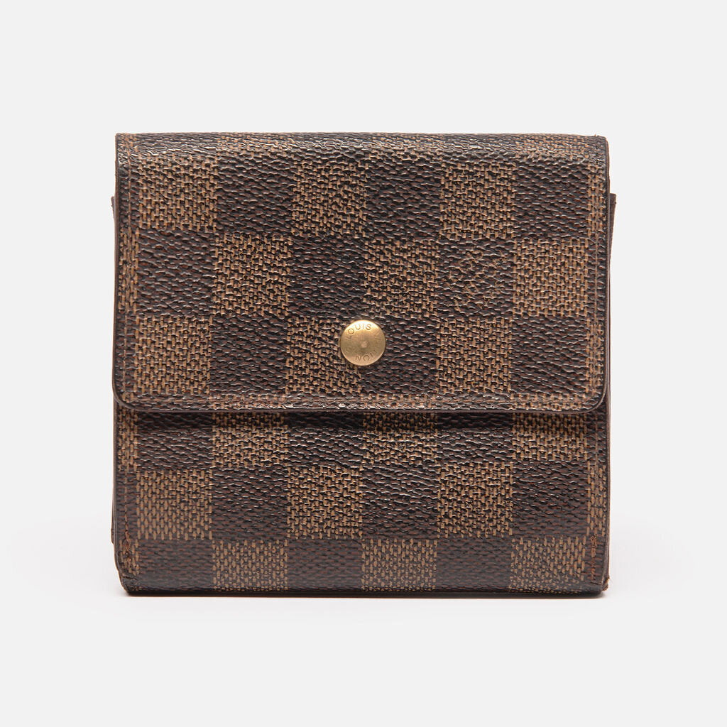 Louis Vuitton Brown Monogram Compact Trifold Wallet