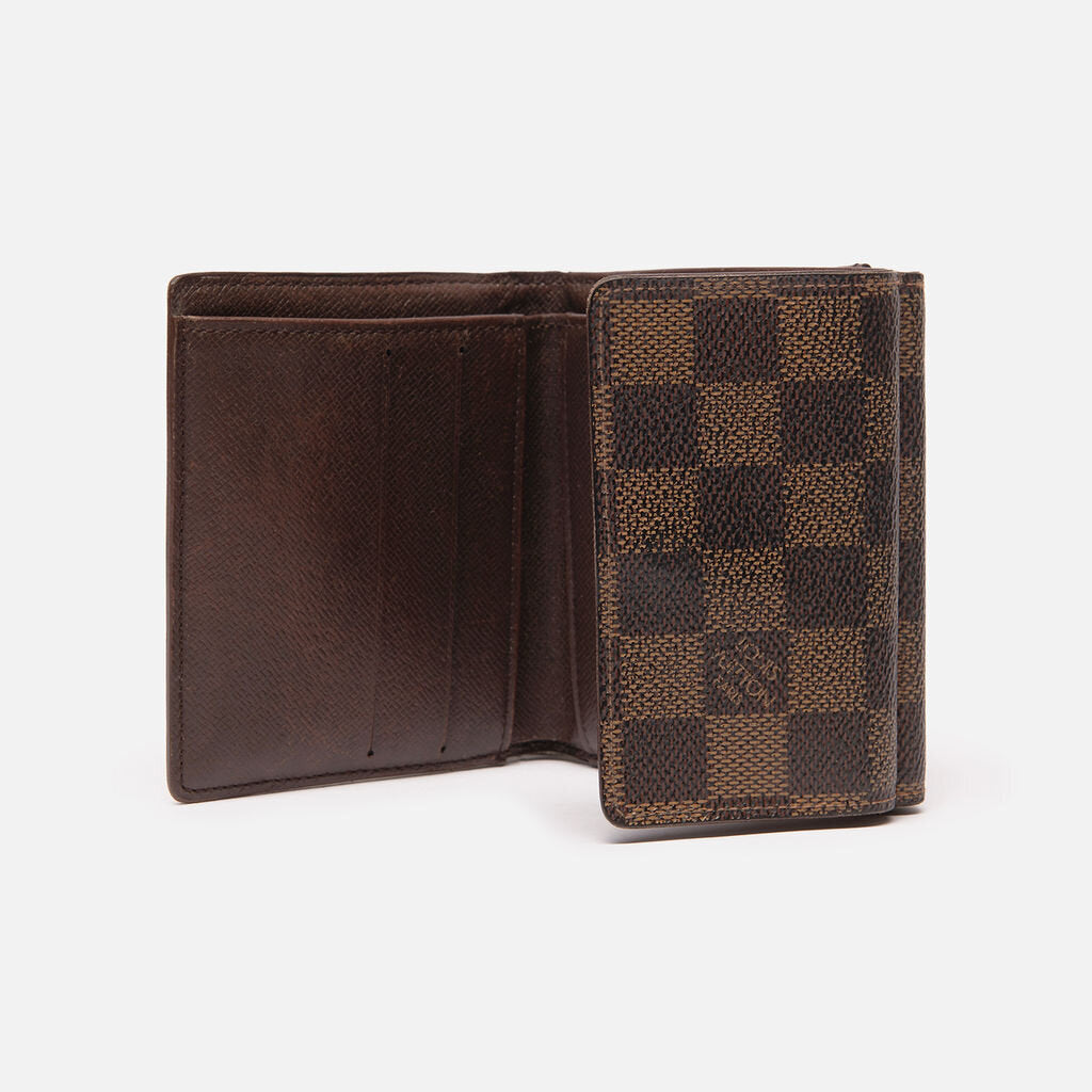 Louis Vuitton Brown Monogram Compact Trifold Wallet