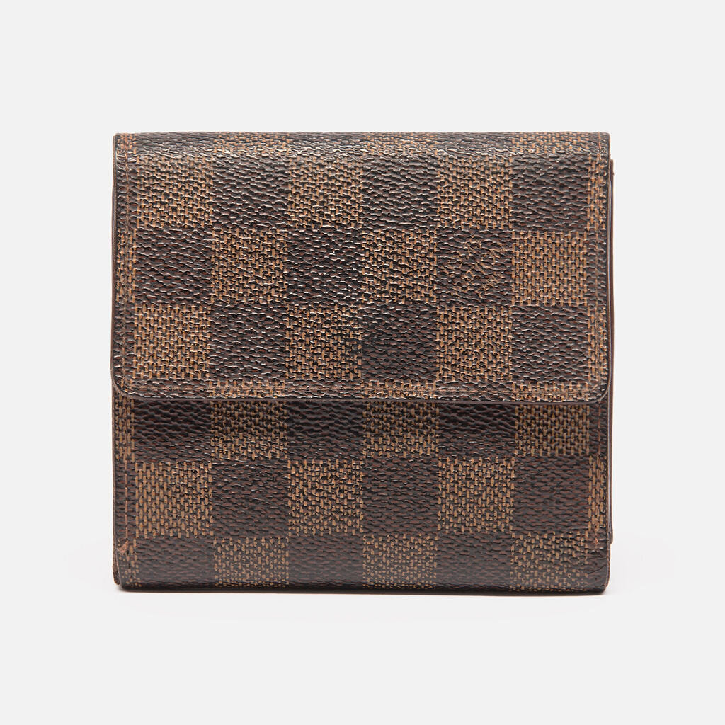 Louis Vuitton Brown Monogram Compact Trifold Wallet