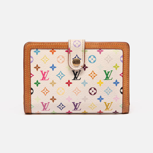 Louis Vuitton White Murakami Wallet