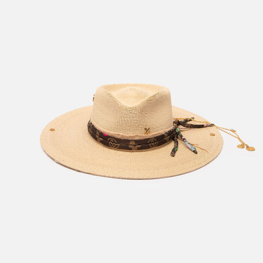 Lidrow Straw Hat with Chain Detail