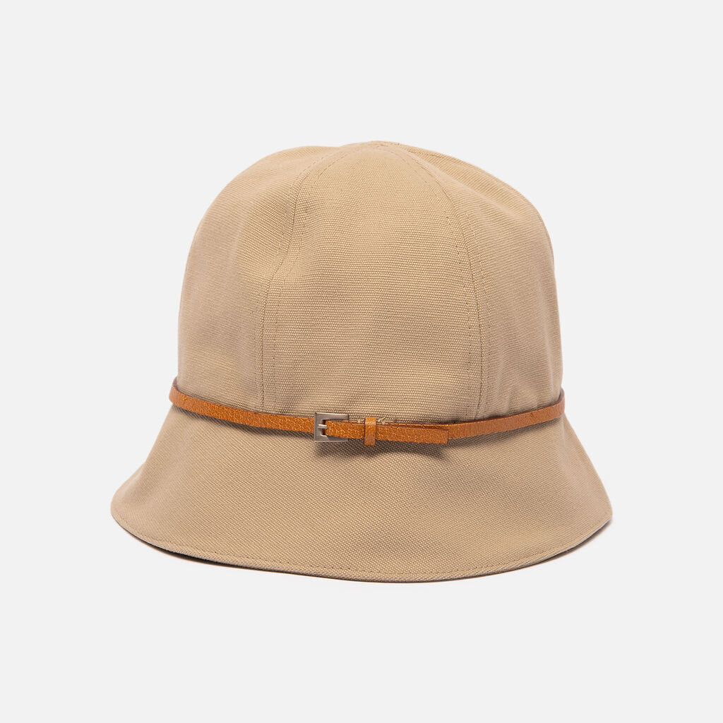 Prada Beige Canvas Bucket Hat