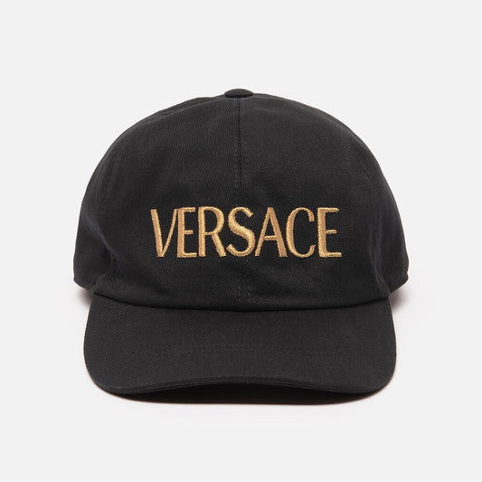 Versace Black Logo Baseball Cap