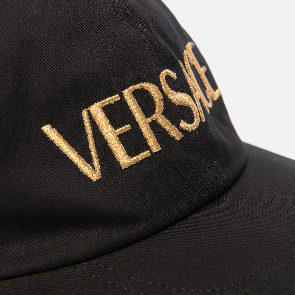 Versace Black Logo Baseball Cap