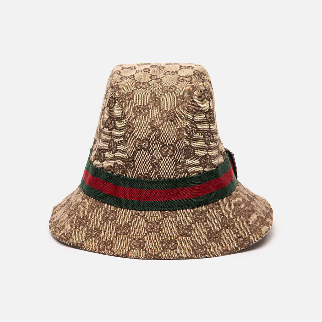 Gucci Brown Monogram Bucket Hat
