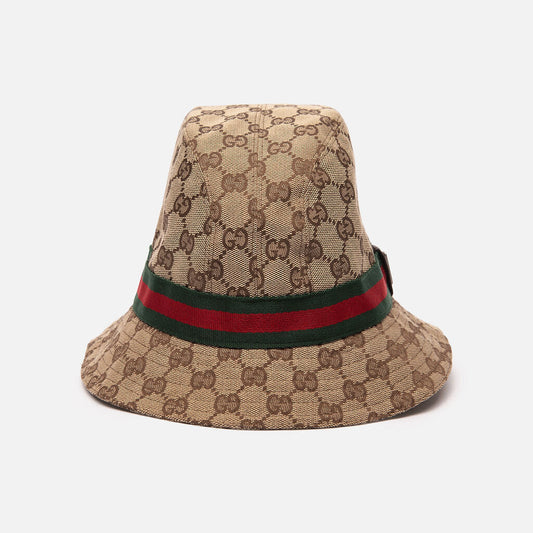 Gucci Brown Monogram Bucket Hat