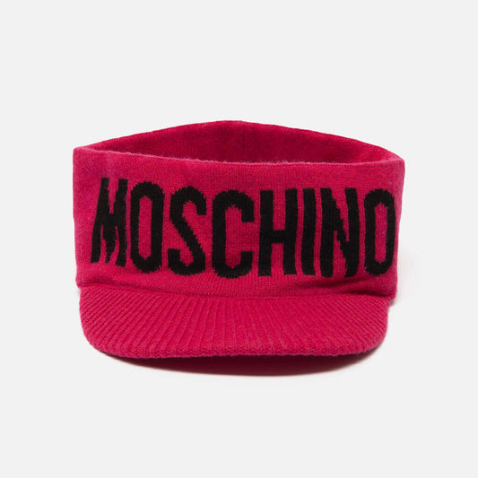 Moschino Pink Knit Visor