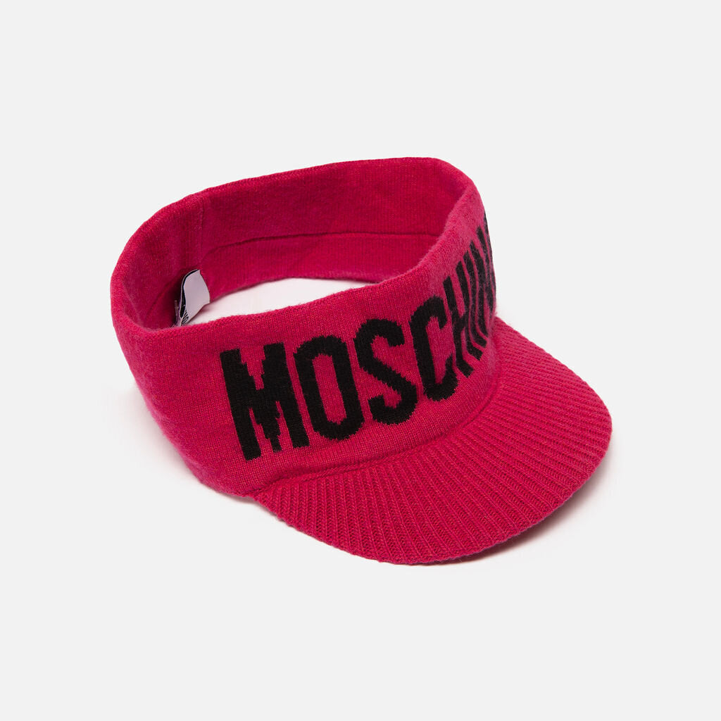 Moschino Pink Knit Visor