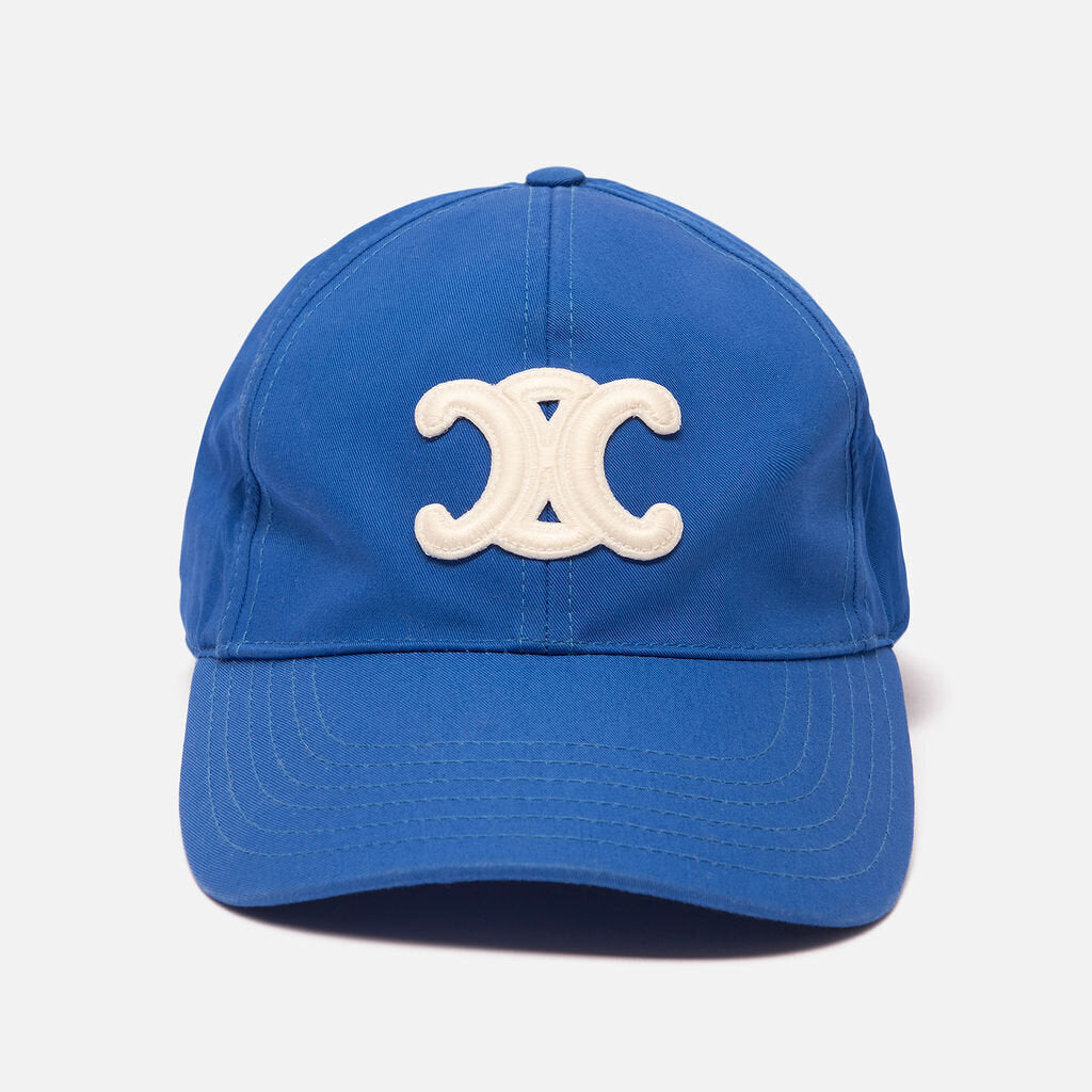 Celine Blue Triomphe Baseball Cap