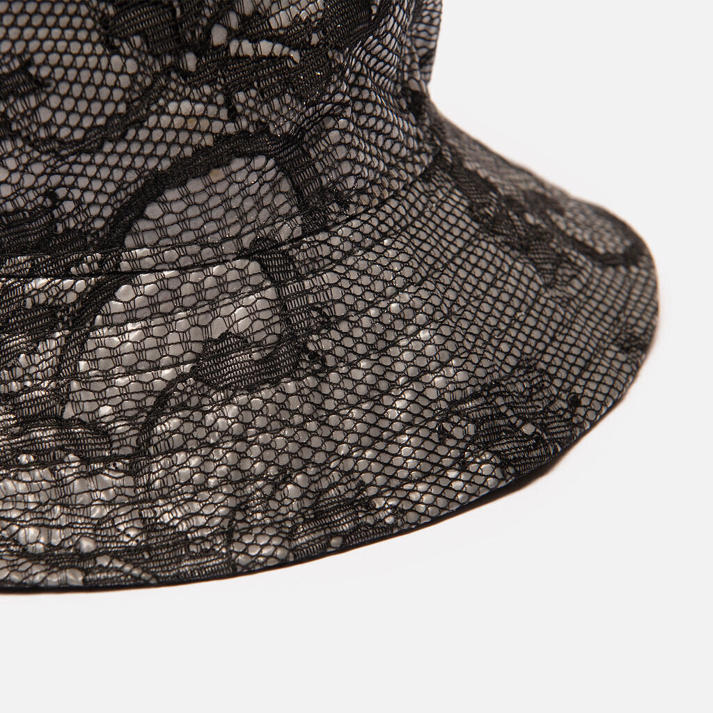 Valentino Black Lace Bucket Hat