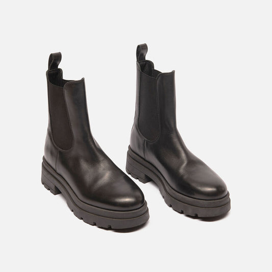 Anine Bing Black Lug Sole Boots