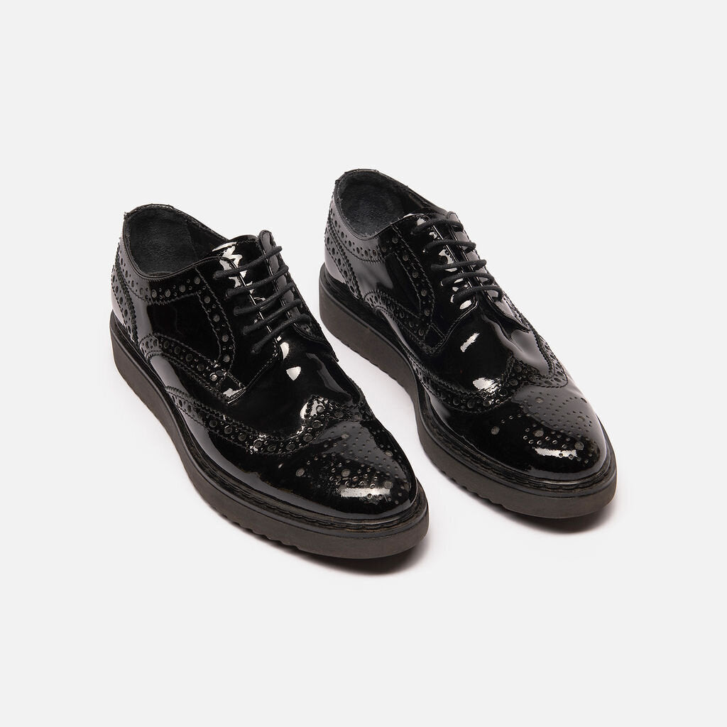 Kurt Geiger Black Patent Oxfords
