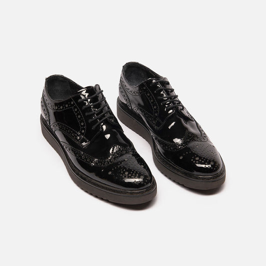 Kurt Geiger Black Patent Oxfords