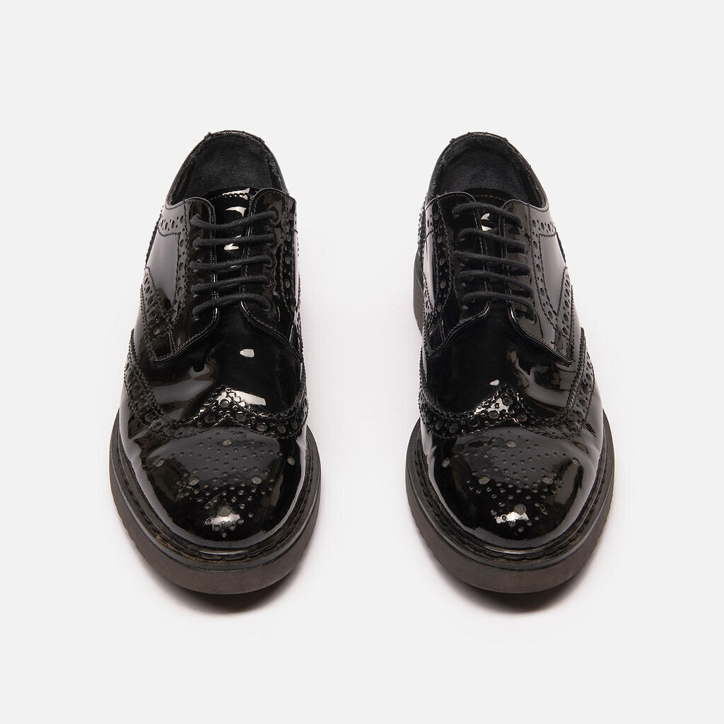 Kurt Geiger Black Patent Oxfords