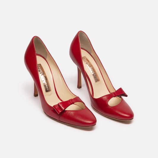 Rupert Sanderson Red Leather Pumps