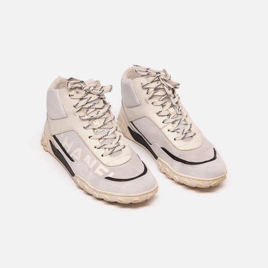Chanel White Mesh Sneakers