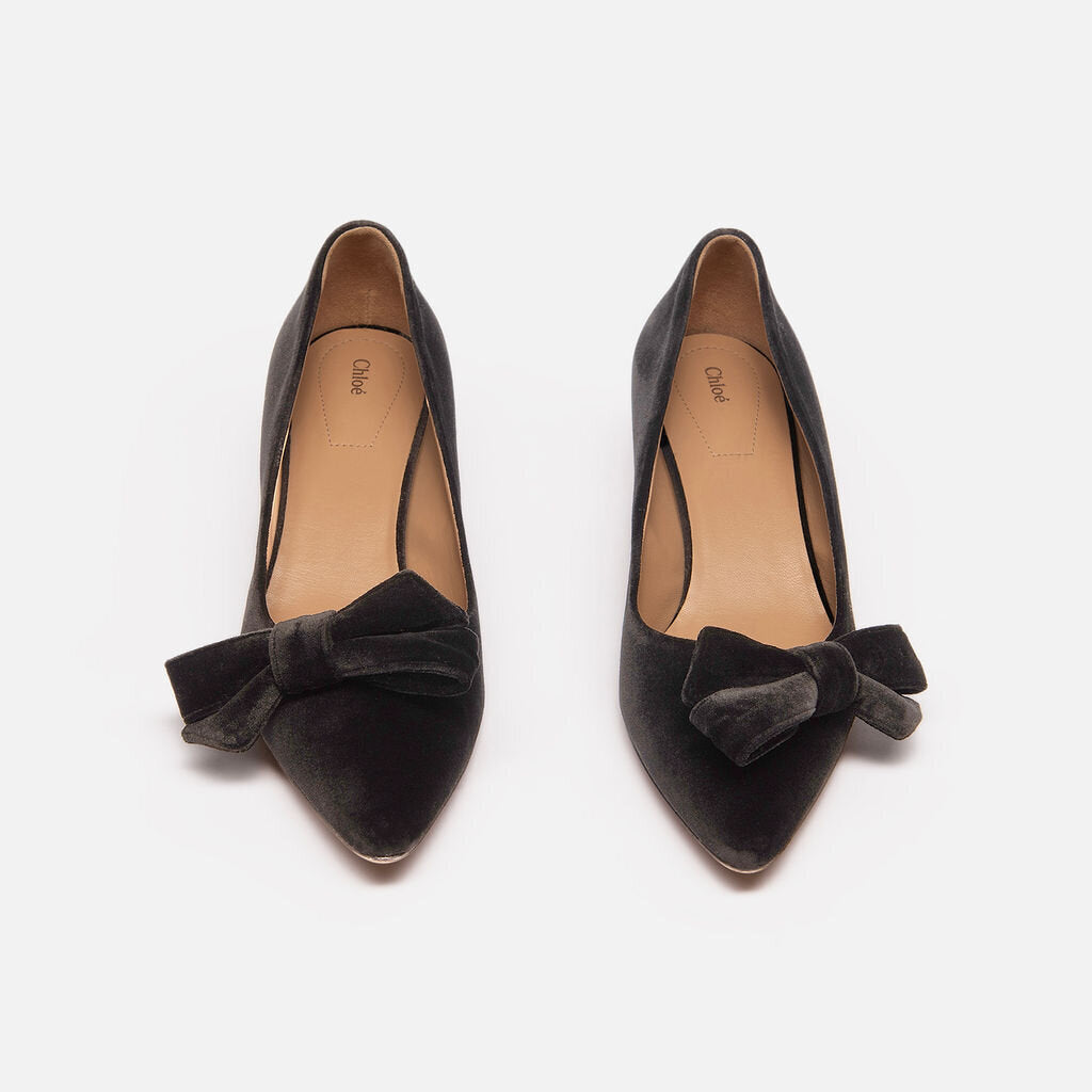 Chloe Black Suede Pumps