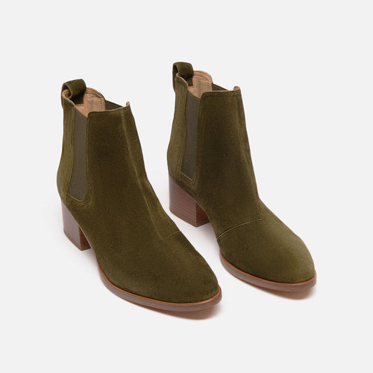 Rag & Bone Olive Suede Ankle Boot