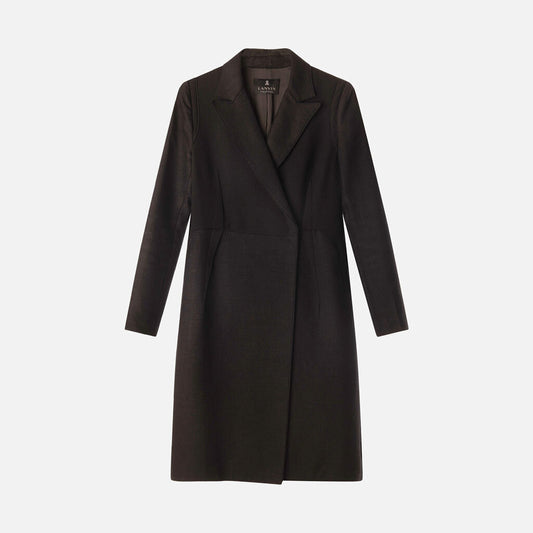 Lanvin Black Fitted Long Coat