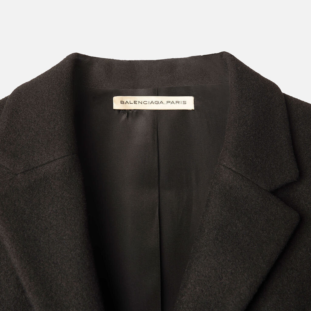 Balenciaga Black Wool Coat