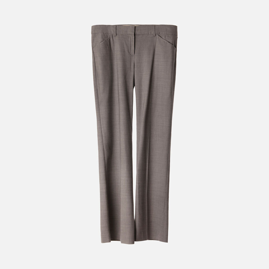 Theory Grey Slim Fit Stretch Wool Pant Set