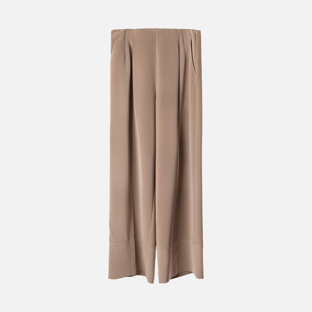Lily Silk Taupe Silk Suit