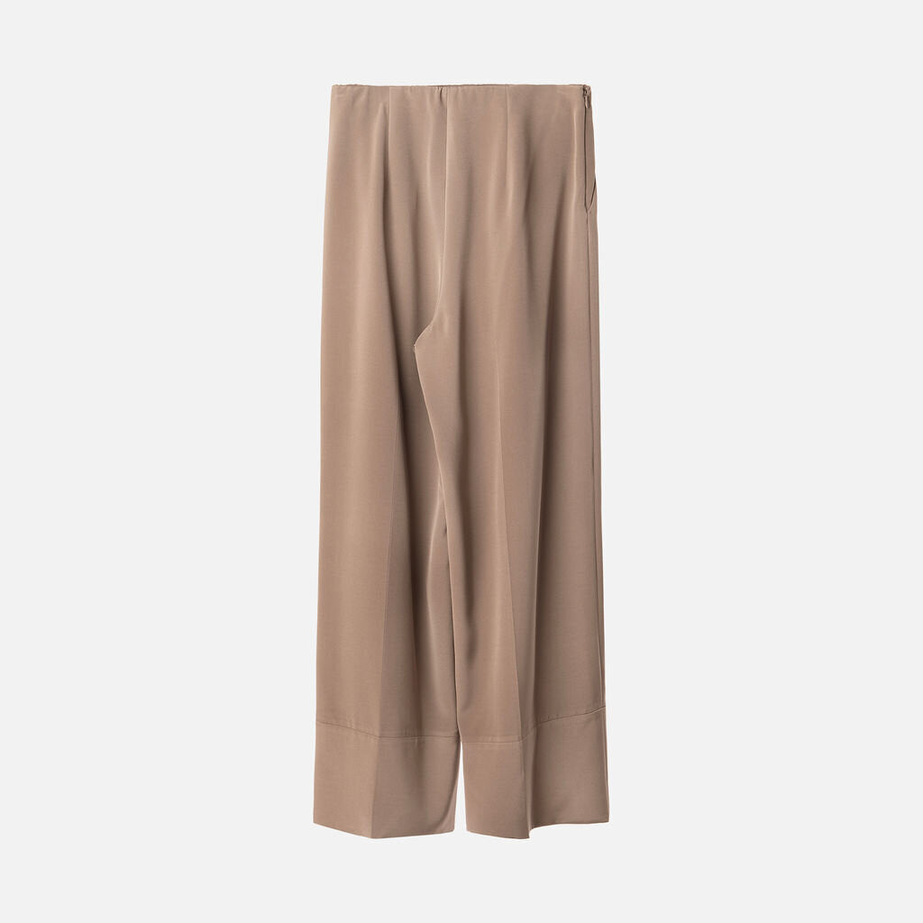 Lily Silk Taupe Silk Suit