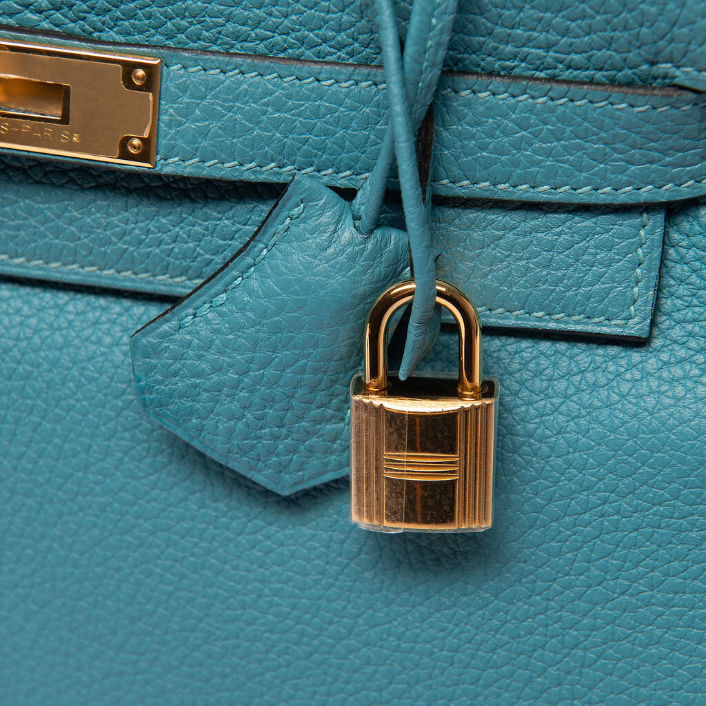 Hermes Retourne Togo Bleu Turquoise Kelly 28