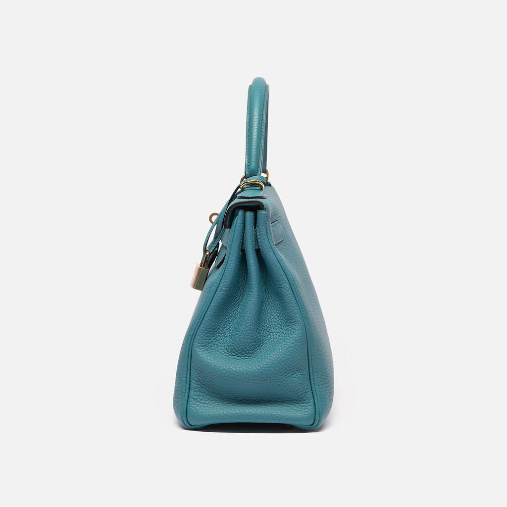 Hermes Retourne Togo Bleu Turquoise Kelly 28