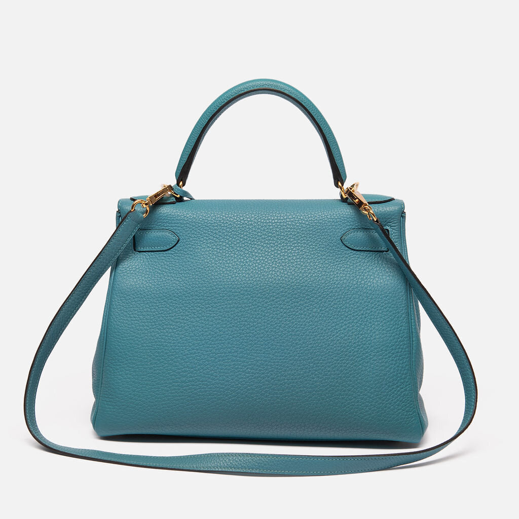 Hermes Retourne Togo Bleu Turquoise Kelly 28