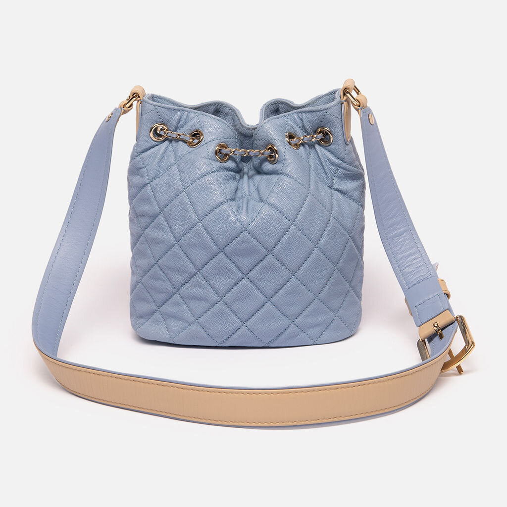 Chanel Light Blue Bucket Bag (2021)