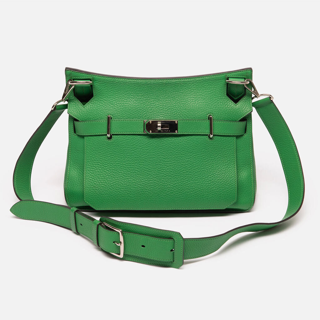 Hermes Green Clemence 31 Jypsiere Shoulder Bag