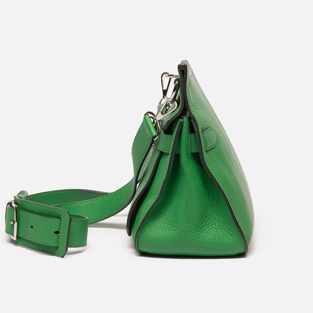 Hermes Green Clemence 31 Jypsiere Shoulder Bag