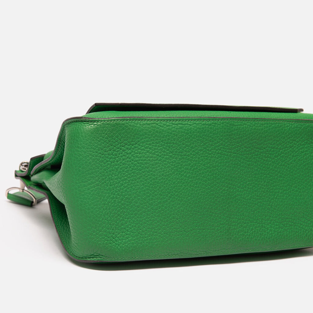 Hermes Green Clemence 31 Jypsiere Shoulder Bag