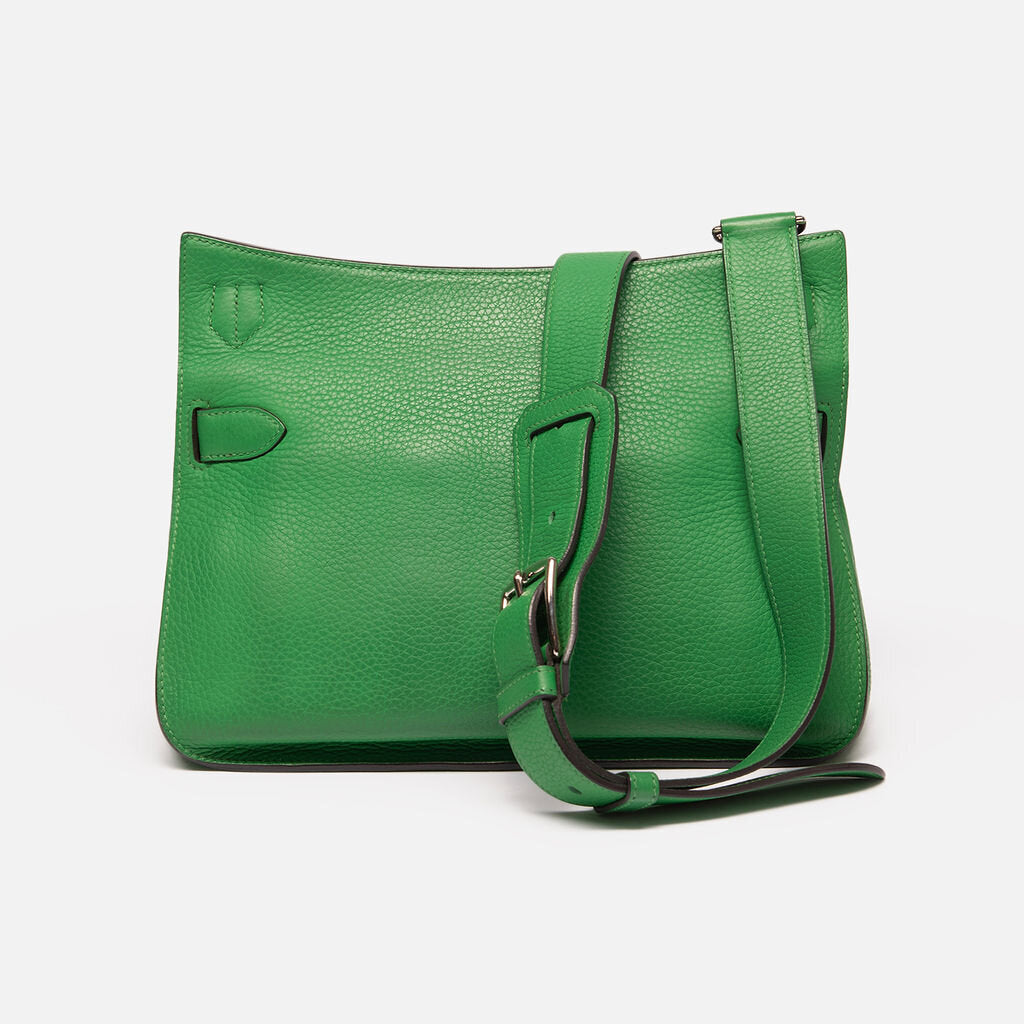 Hermes Green Clemence 31 Jypsiere Shoulder Bag