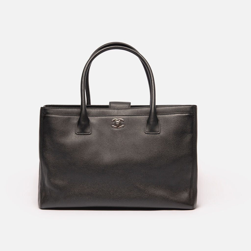 Chanel Black Cerf Tote
