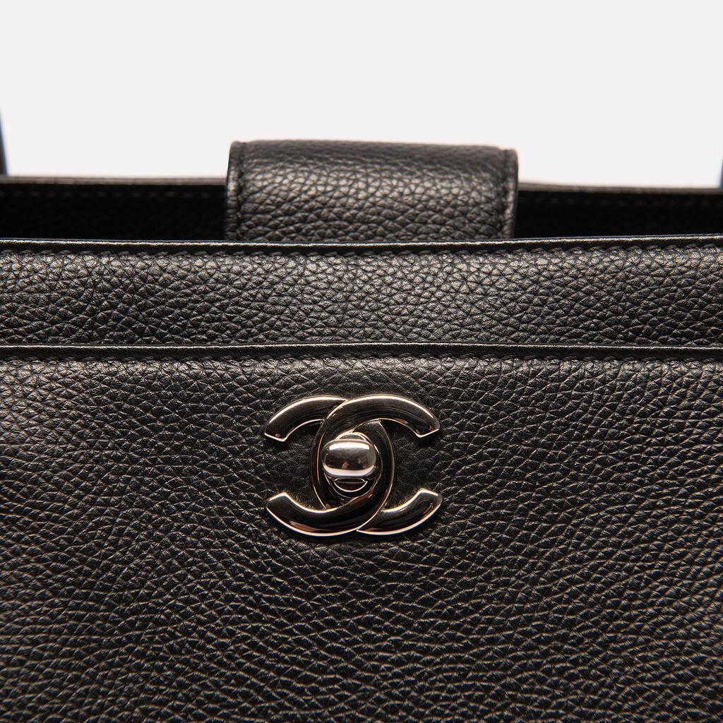 Chanel Black Cerf Tote