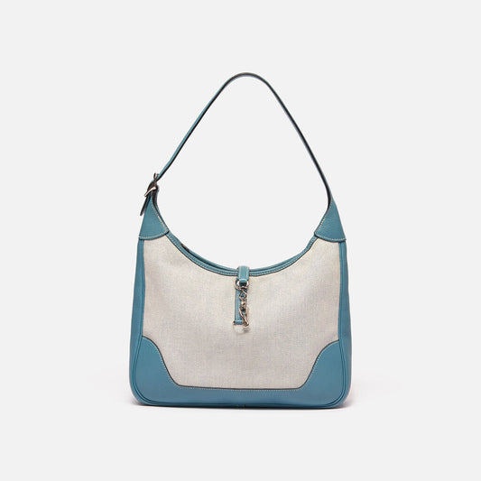 Hermes Blue Jean Toile Trim