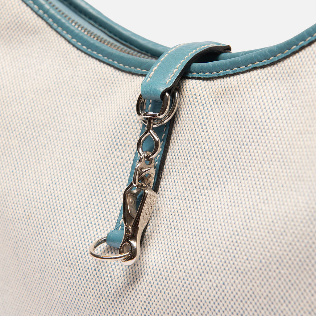 Hermes Blue Jean Toile Trim