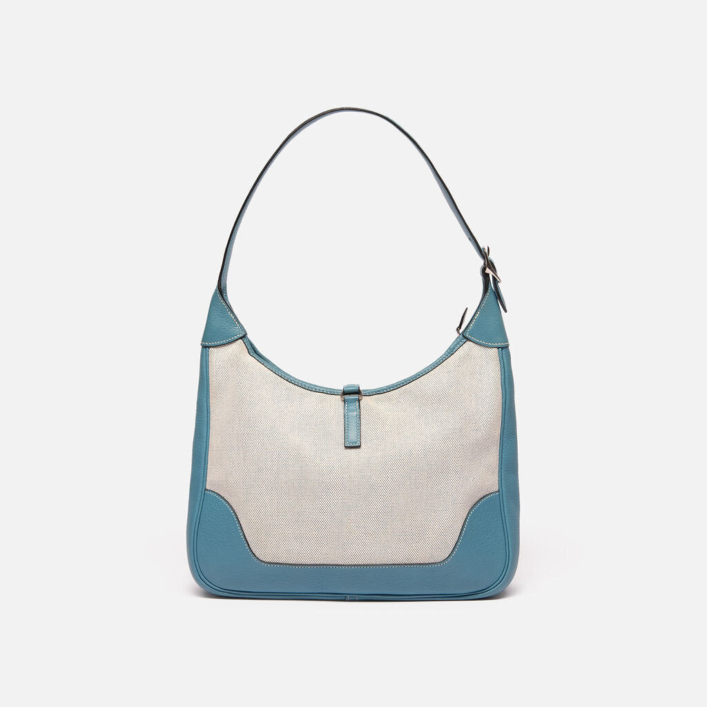 Hermes Blue Jean Toile Trim
