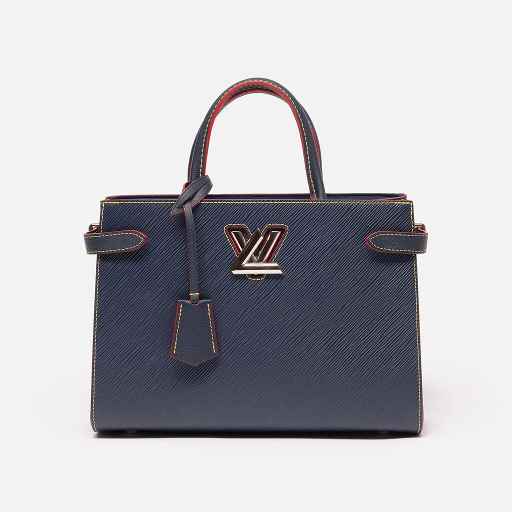 Louis Vuitton Navy Epi Leather Twist Tote